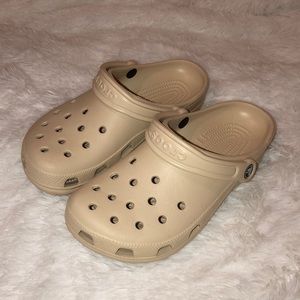 Tan Crocs